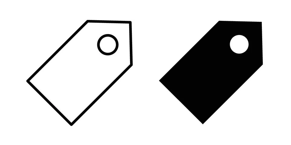 Tag icon concept. best for web design Illustrazione stock