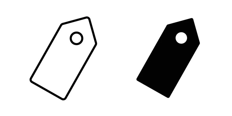 Tag icon graphic element. web icon set Illustrazione stock