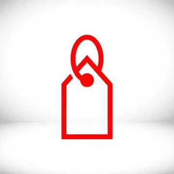 Tag icon stock vector illustration flat design 스톡 일러스트