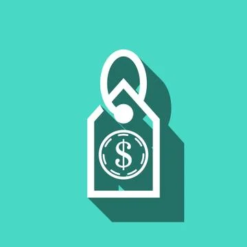Tag icon stock vector illustration flat design 스톡 일러스트