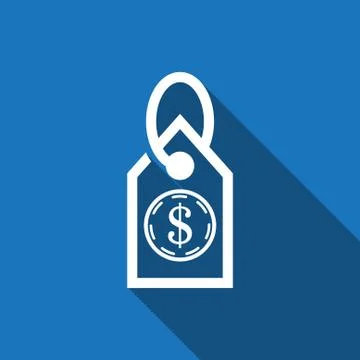 Tag icon stock vector illustration flat design Stock Illustration