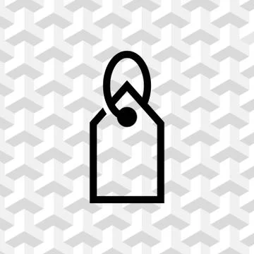 Tag icon stock vector illustration flat design Stock Illustration