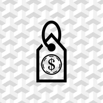 Tag icon stock vector illustration flat design Stock Illustration