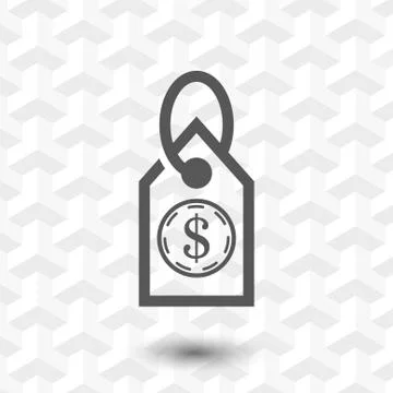 Tag icon stock vector illustration flat design 스톡 일러스트