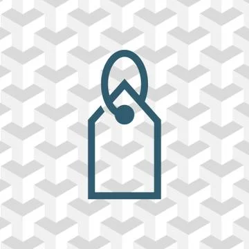 Tag icon stock vector illustration flat design Stock Illustration