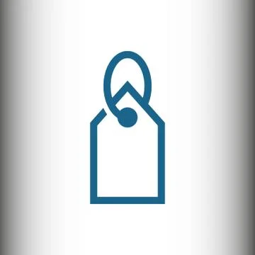 Tag icon stock vector illustration flat design Stock Illustration