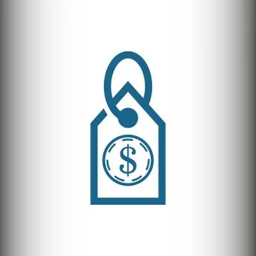 Tag icon stock vector illustration flat design Illustrazione stock