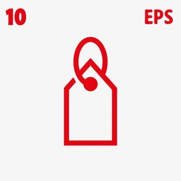 Tag icon stock vector illustration flat design 스톡 일러스트