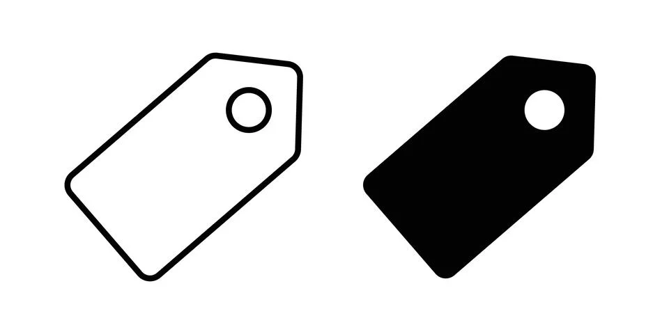 Tag icon vector editable eps10 Stock Illustration