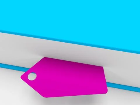 Tag inside book Stock-Illustration