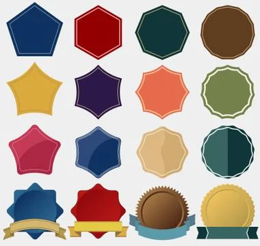 Tag label set Stock Illustration