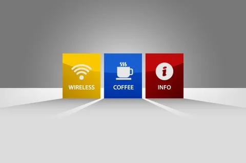 Tag Label Shadow Lighting Banner Stock Illustration