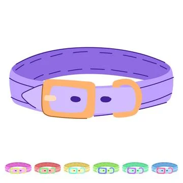 Tag pet collar vector cartoon graphic イラスト素材
