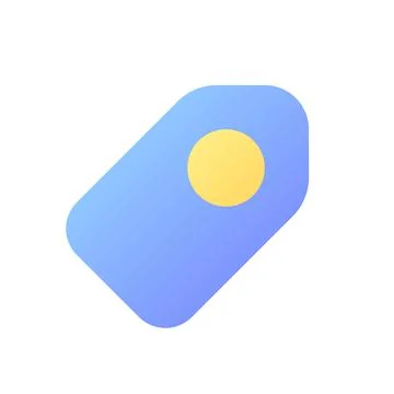 Tag pixel perfect flat gradient color ui icon Illustrazione stock