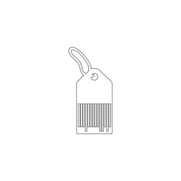 Tag, price label. flat vector icon Stock Illustration