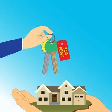 Tag for rent Stock Illustration