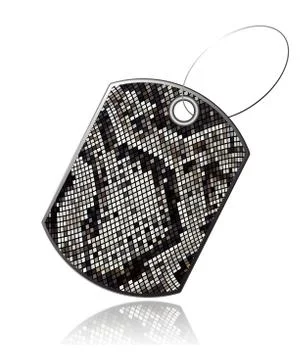 Tag of snake skin 스톡 일러스트