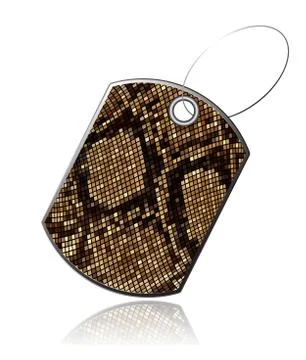 Tag of snake skin イラスト素材