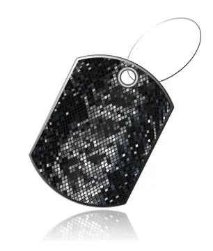 Tag of snake skin Illustration