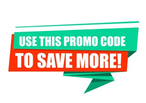 Tag Use this promo code to save more Stock Illustration