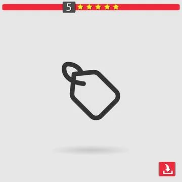 Tag vector icon Stock Illustration