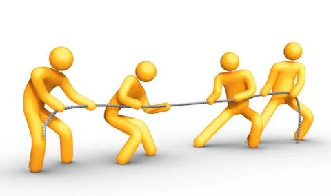 Tag of war Stock Illustration