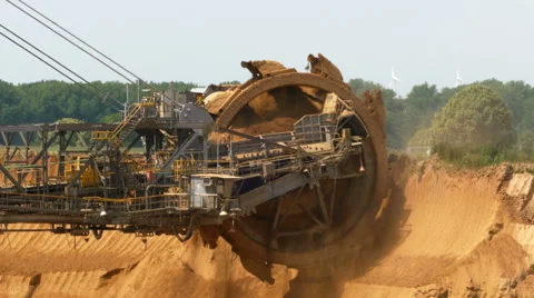 Tagebau Open-Cast Mining Surface Mine Bucket wheel Vidéo 56989945