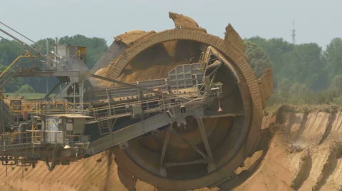 Tagebau Open-Cast Mining Surface Mine Bucket wheel Vidéo 56990667