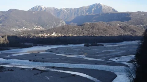 Tagliamento river Stock Footage 63456097