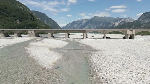 Tagliamento river Video stock 208305697