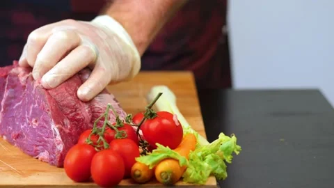 Taglio carne Stock Footage 136973648