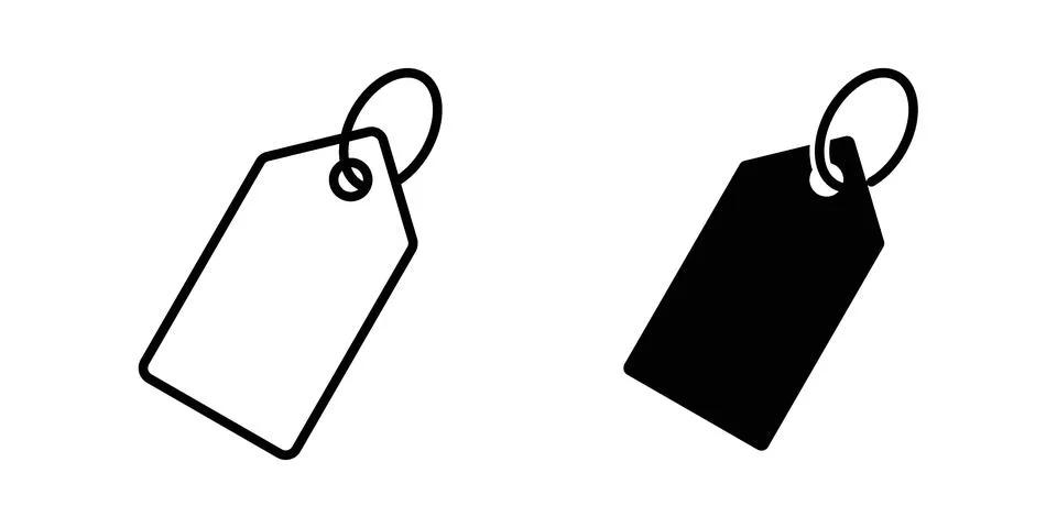 Tags icon vector design illustrations Stock Illustration