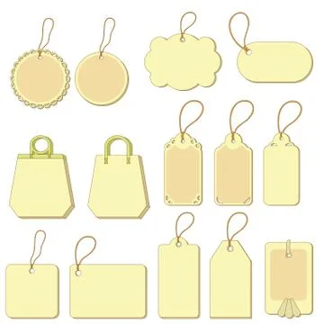 Tags, set Stock Illustration