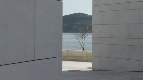 Tagus river from Champalimaud Centre Stock Footage 21301283