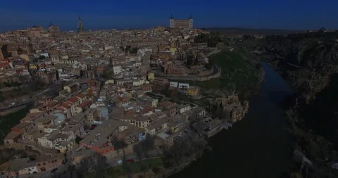 Tagus River Toledo Stock Footage 125125022