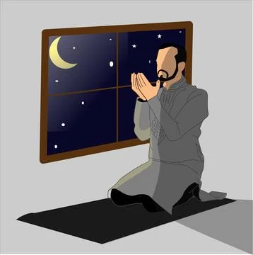 Tahajjud Stock Illustration