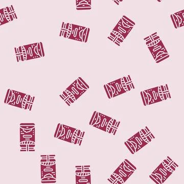 Tahini condiment glyph seamless pattern Stock Illustration