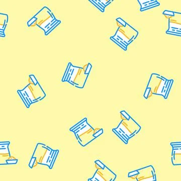 Tahini condiment vector seamless pattern 스톡 일러스트