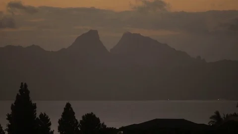 Tahiti Dusk Video stock 100983034