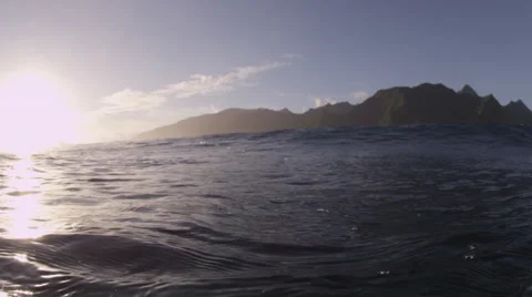 Tahiti Mountains Stock Footage 44180828
