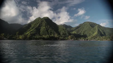 Tahiti Mountains Video stock 44183224