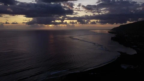 Tahiti Sunset Stock Footage 126683086