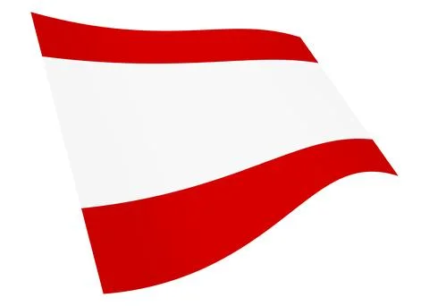 Tahiti waving flag graphic with clipping path 3d illustration Stock Illustration
