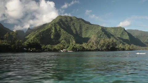 Tahitian Mountains Video stock 44183033
