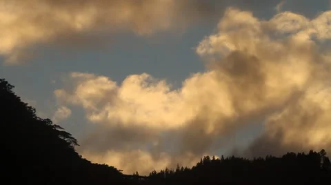 Tahitian sky Stock Footage 44184636