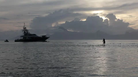 Tahitian water Video stock 44182580