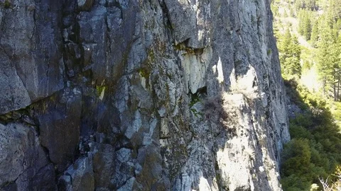Tahoe - Emerald Bay - cliffs over Fannette Island Stock Footage 75612921