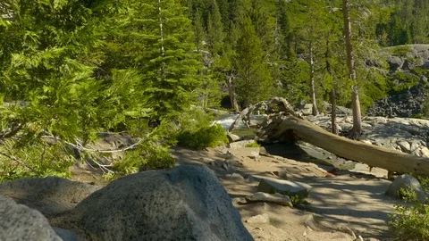 Tahoe lake, waterfall Stock Footage 80356035