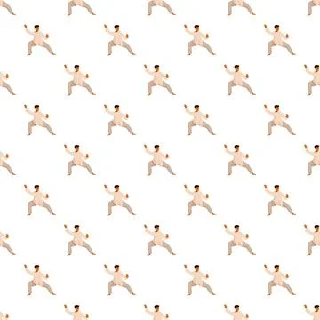 Tai chi exercise pattern for wellness and meditation Ilustración de archivo