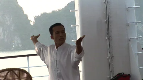 Tai Chi instructor Stock Footage 290671